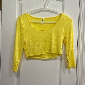 Yellow Crop Top